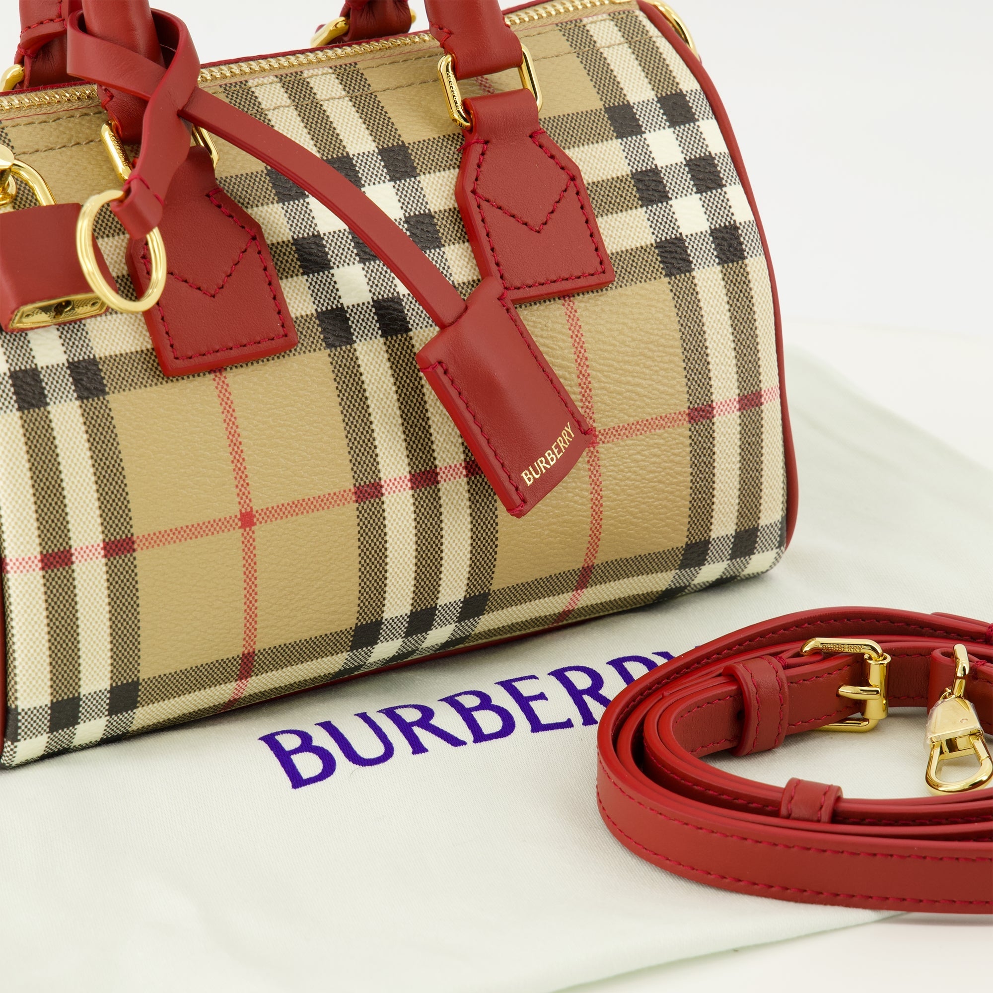 Mini Bowling Check Bag - Burberry - Women | WE IN STYLE