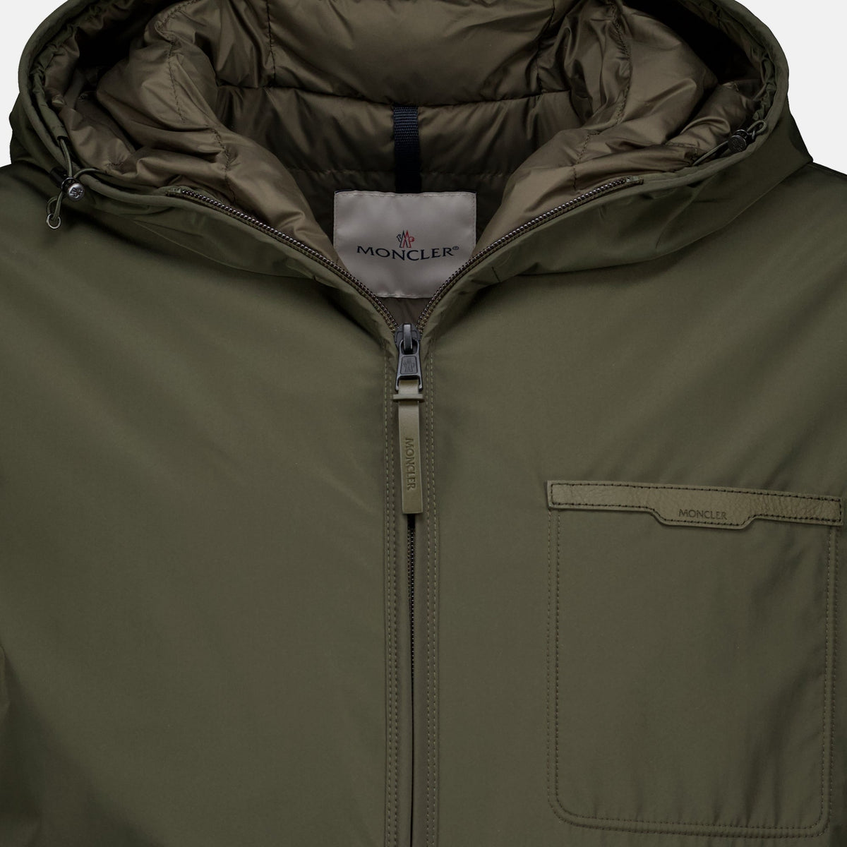 Chaqueta de plumón caqui
