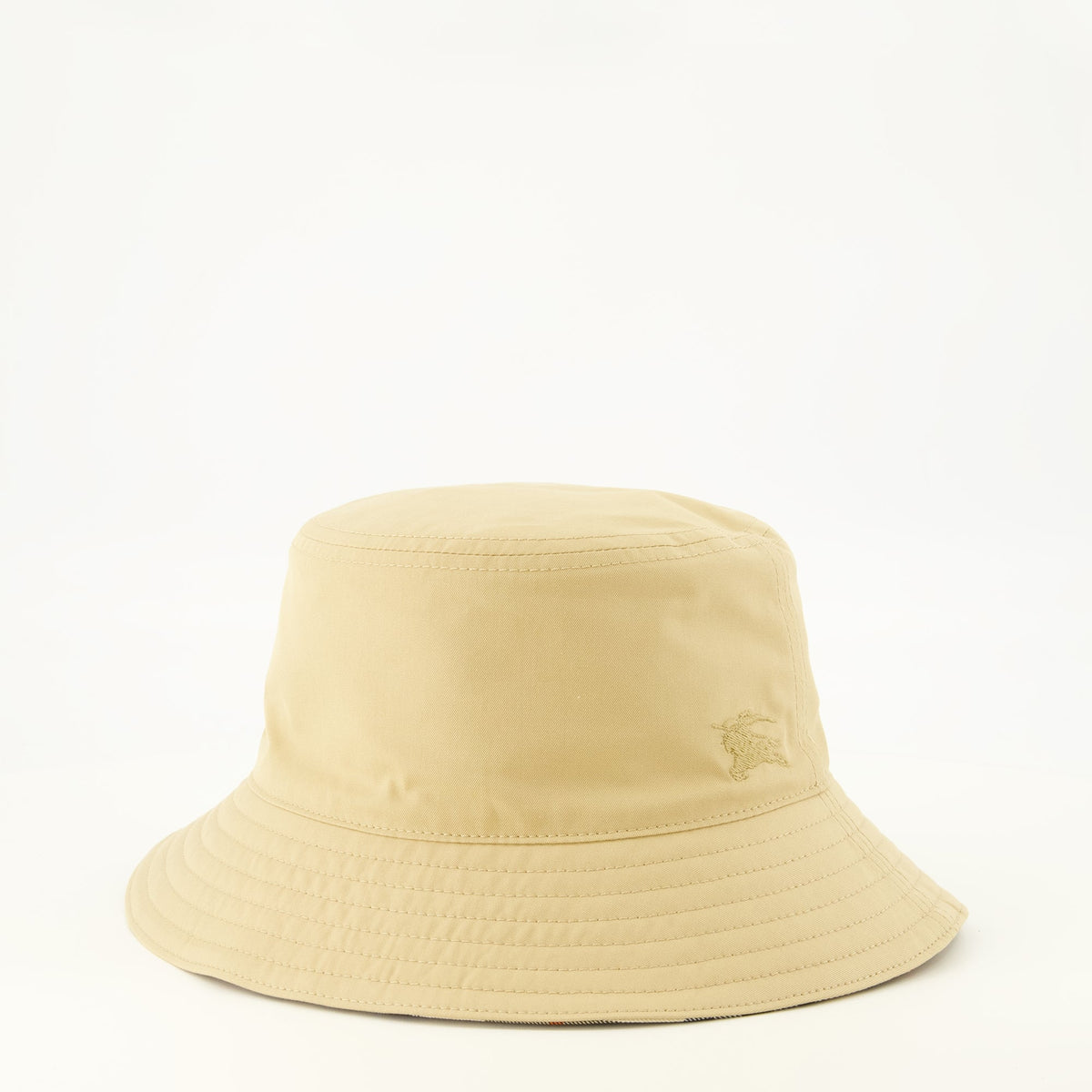 Cappello a secchiello reversibile in gabardine di cotone