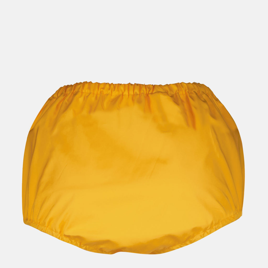 Bild von orangefarbenen Baumwollshorts von Prada für Frauen - Saison Frühling-Sommer 2026 - Rückansicht