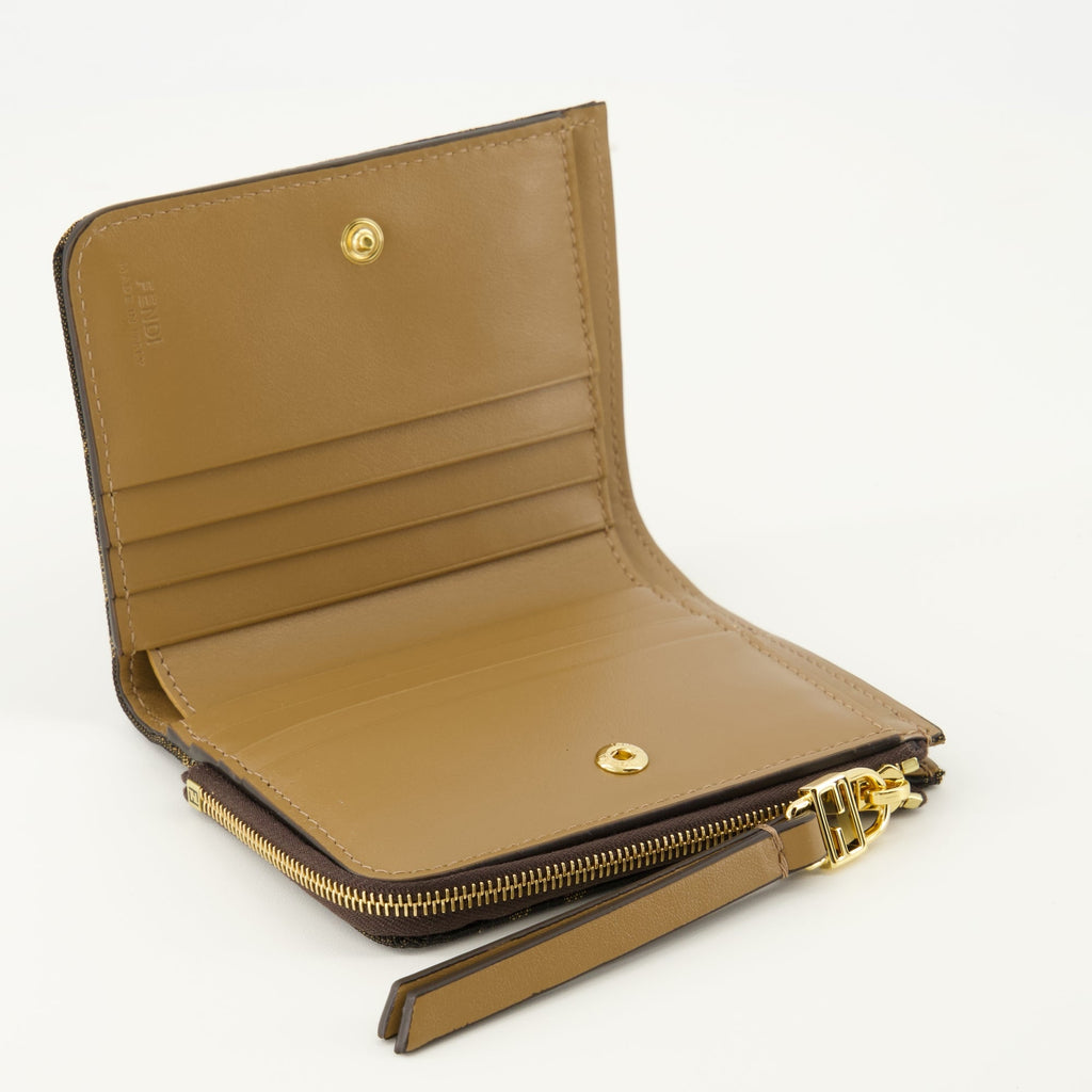 Fendi wallet, Slim Baguette Wallet, monogram wallet, designer accessories, zip-around wallet