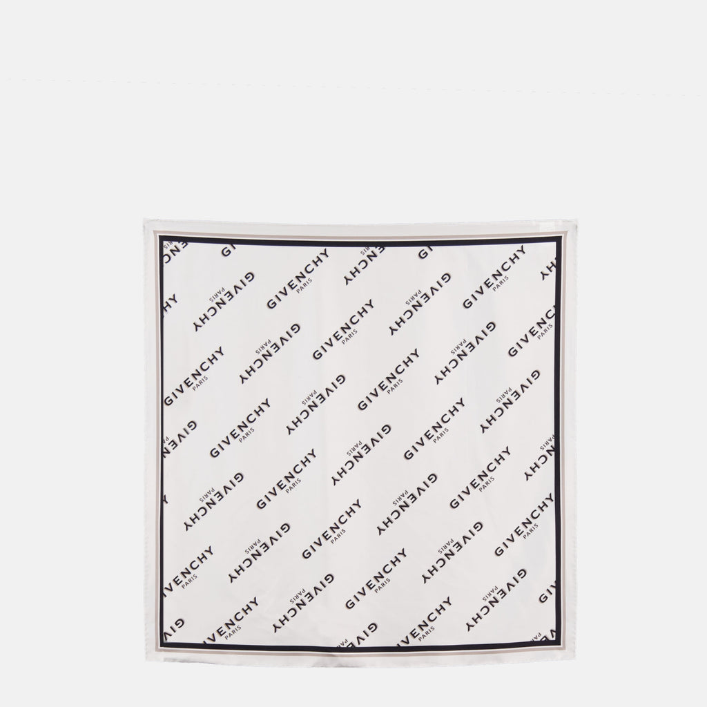 Givenchy scarf, silk accessory, designer scarf, organic silk, elegant design