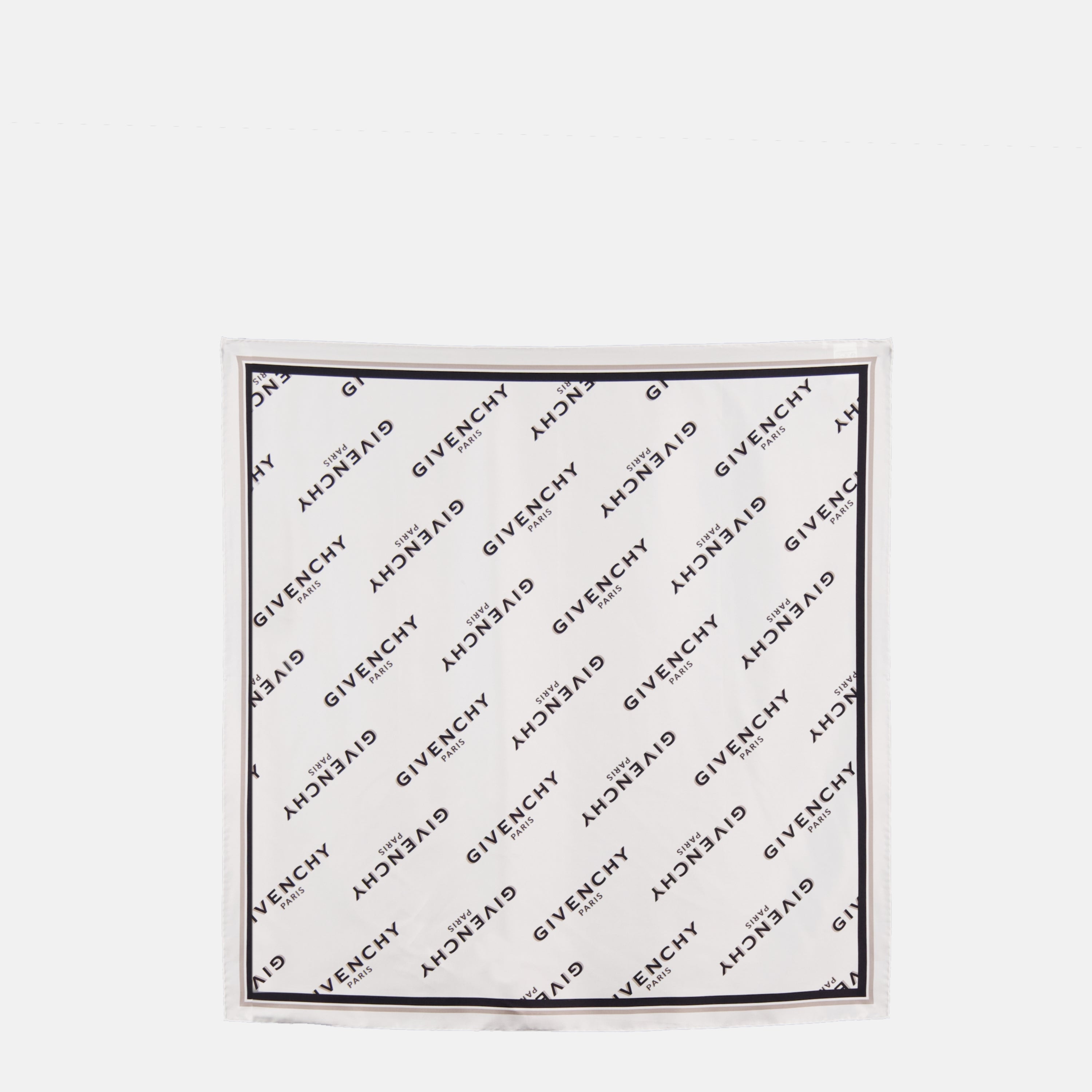 Givenchy scarf, silk accessory, designer scarf, organic silk, elegant design