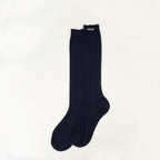 Image of Chaussettes en Soie Bleu Marine by Miu Miu for Women - Season Spring-Summer 2026 - Back View