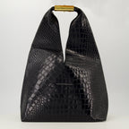 Image of Medium Crocodile Print Bag by Mm6 for Women - Season Autumn-Winter 2025 - Back View