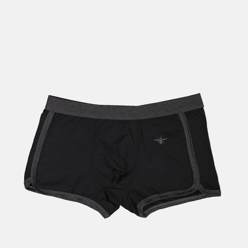 Dior boxers, Black Bee Boxers, embroidered logo, cotton boxers, designer loungewear