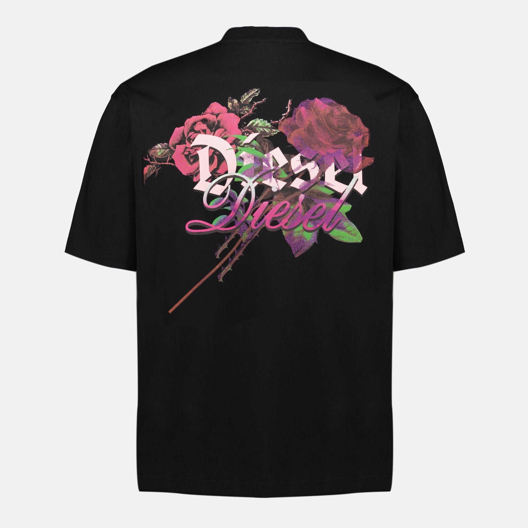 Image of T-Boggy Black T-Shirt by Diesel for Men - Season Spring-Summer 2026 - Back View