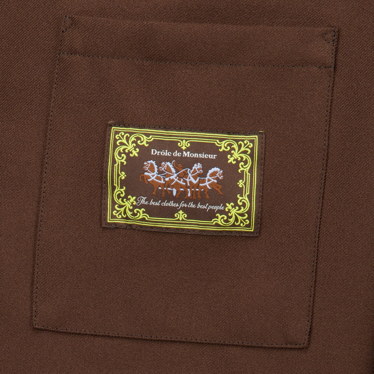 Chemise Élastique Marron - Drôle de Monsieur