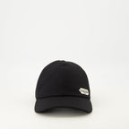 Dior cap, black cotton cap, adjustable strap cap, Dior Oblique cap, elegant baseball cap