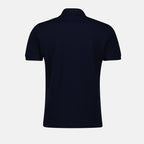 Fendi, Blue Cotton Polo, Piqué Fabric, Luxury Polo, Spring-Summer 2024