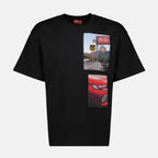 Image of T-Box-T3 Black T-Shirt by Diesel for Men - Season Autumn-Winter 2025 - Front View