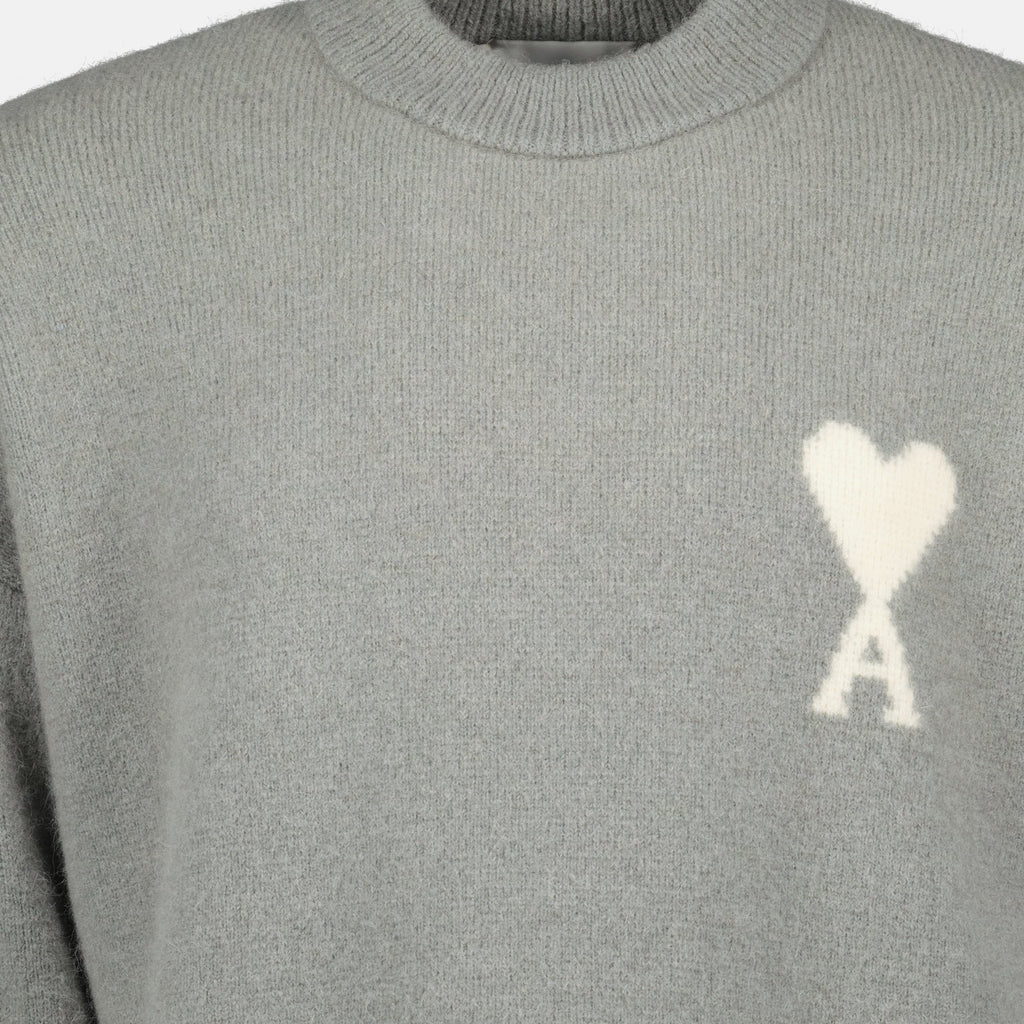 Ami de coeur sweater, Ami Paris knitwear, wool and alpaca sweater, Autumn-Winter 2025 collection, unisex fashion