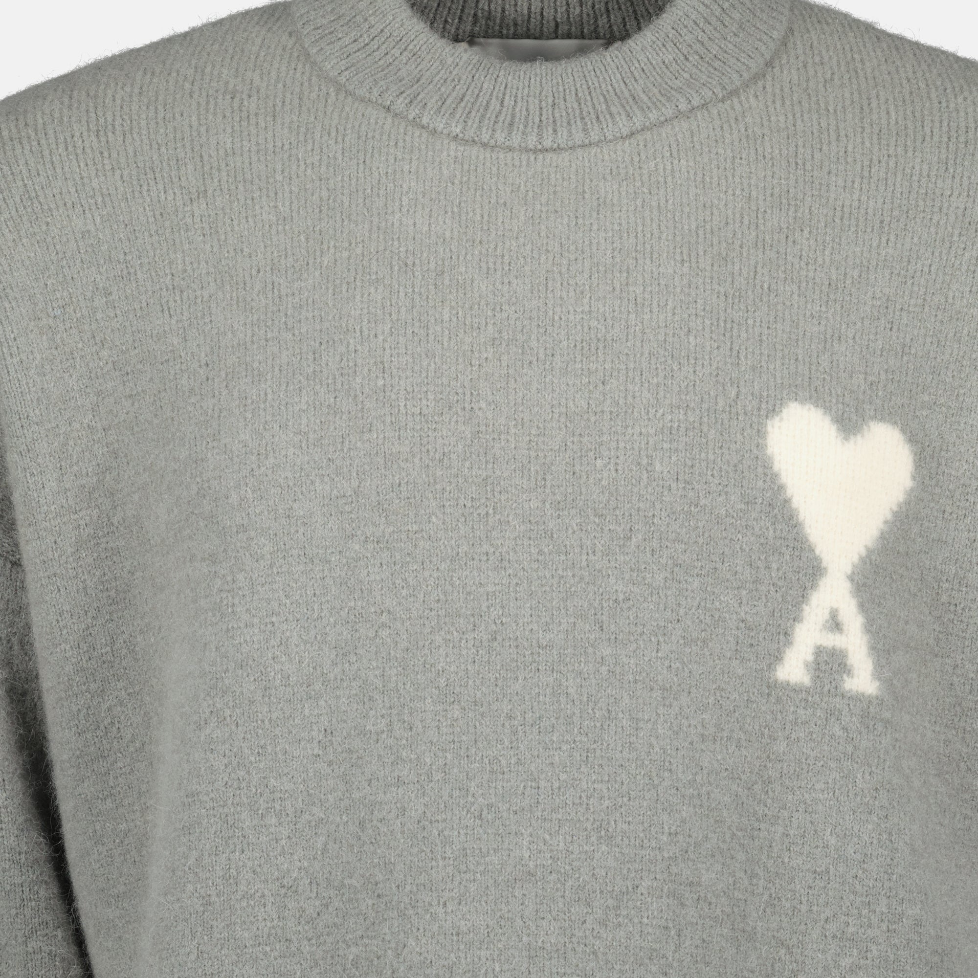 Ami de coeur sweater, Ami Paris knitwear, wool and alpaca sweater, Autumn-Winter 2025 collection, unisex fashion
