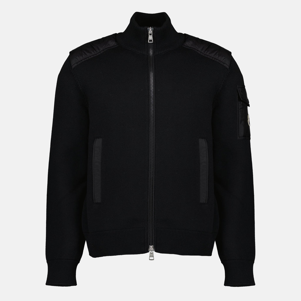 Black Wool Cardigan