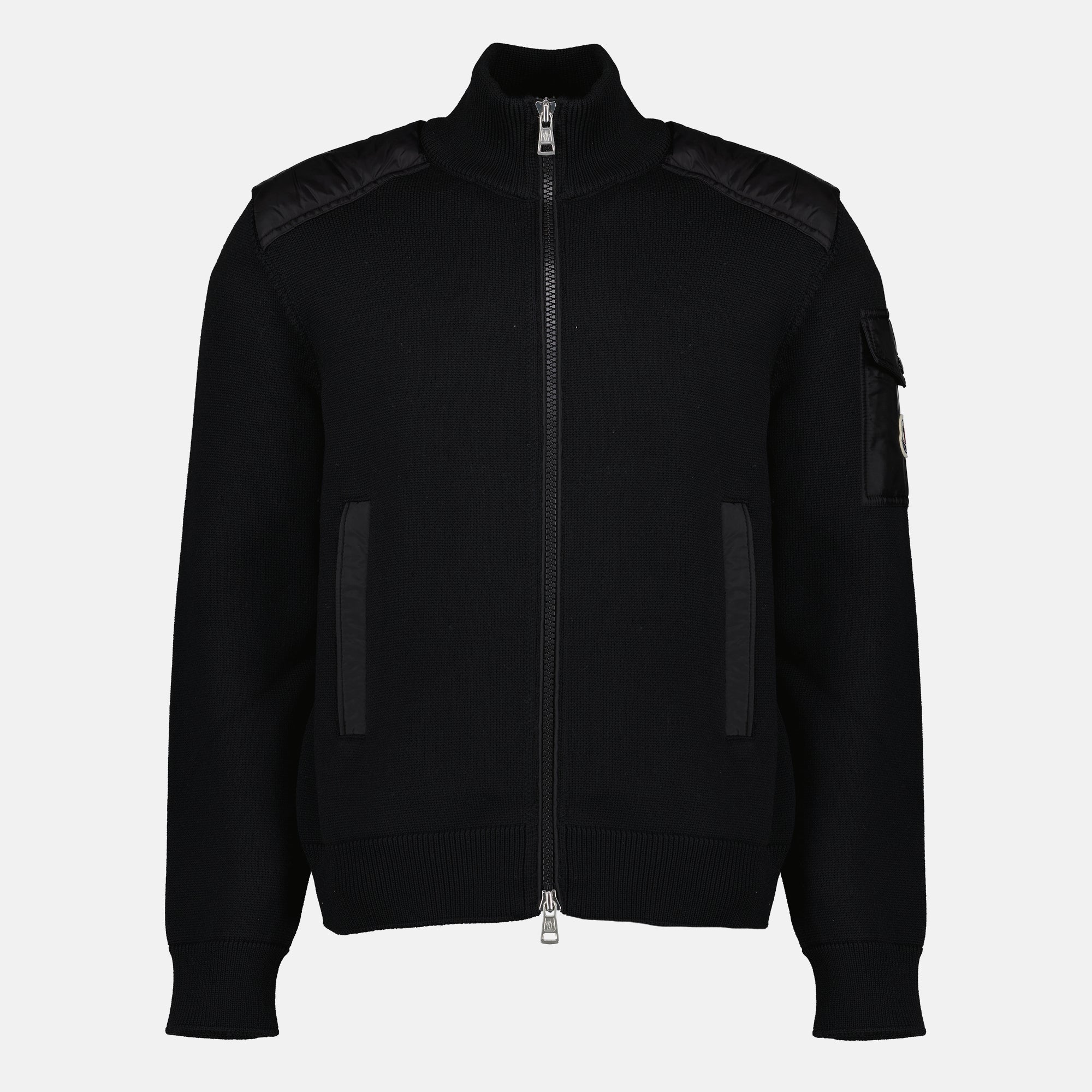 Black Wool Cardigan
