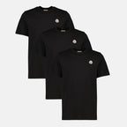Image of Moncler Black T-Shirt Set by Moncler for Men - Season Spring-Summer 2026 - Front View