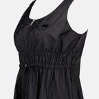 Prada dress, black Re-Nylon, sleeveless dress, luxury fashion, eco-friendly fashion