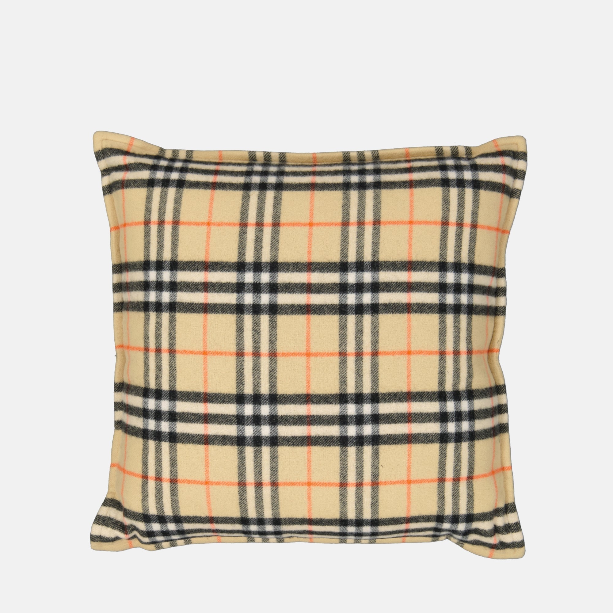 Burberry cushion, wool and cashmere cushion, Check print cushion, decorative cushion, home decor