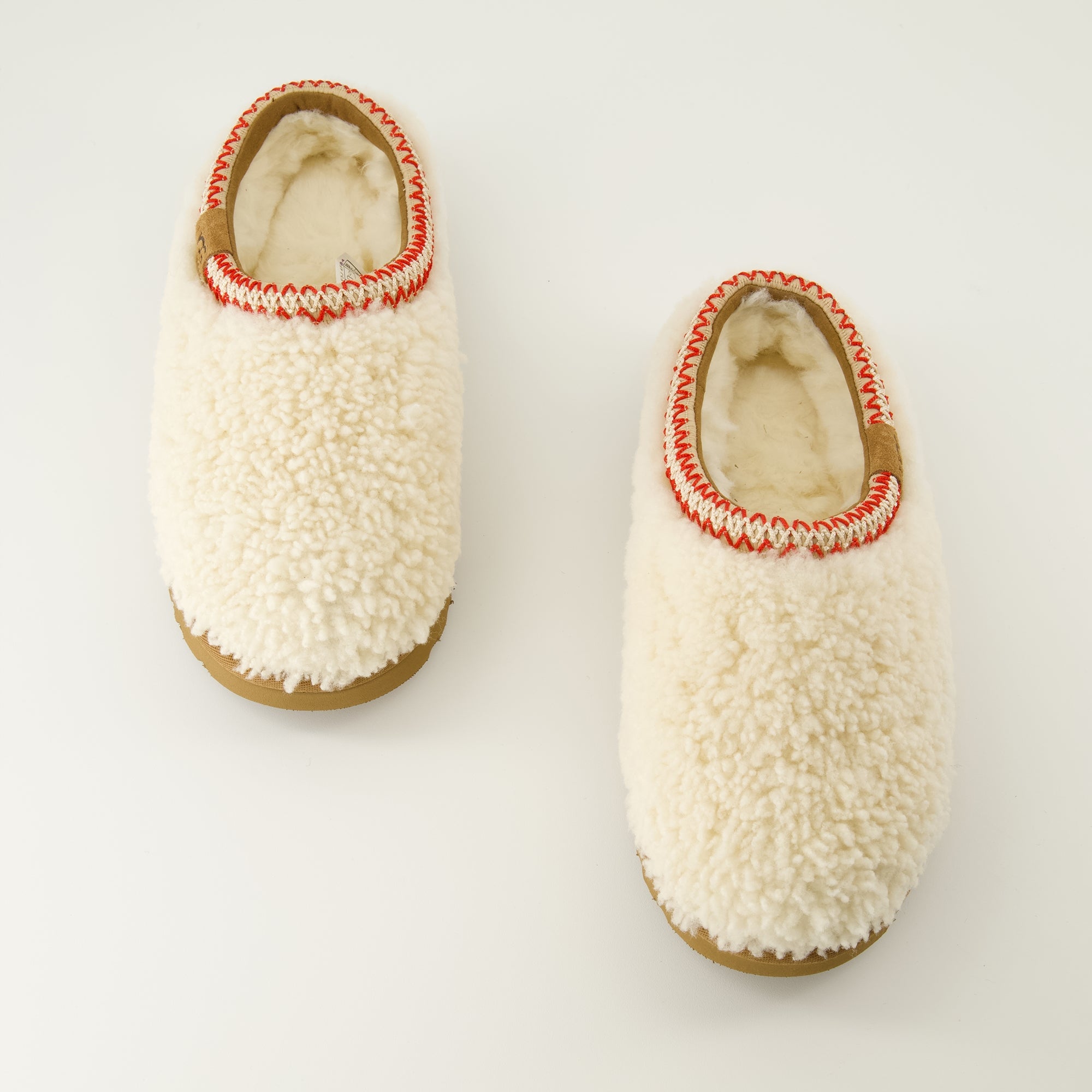 Ugg Mules, Curly Sheepskin Shoes, Autumn Winter Footwear, Comfortable Slip-On Mules, UGGplush Footbed