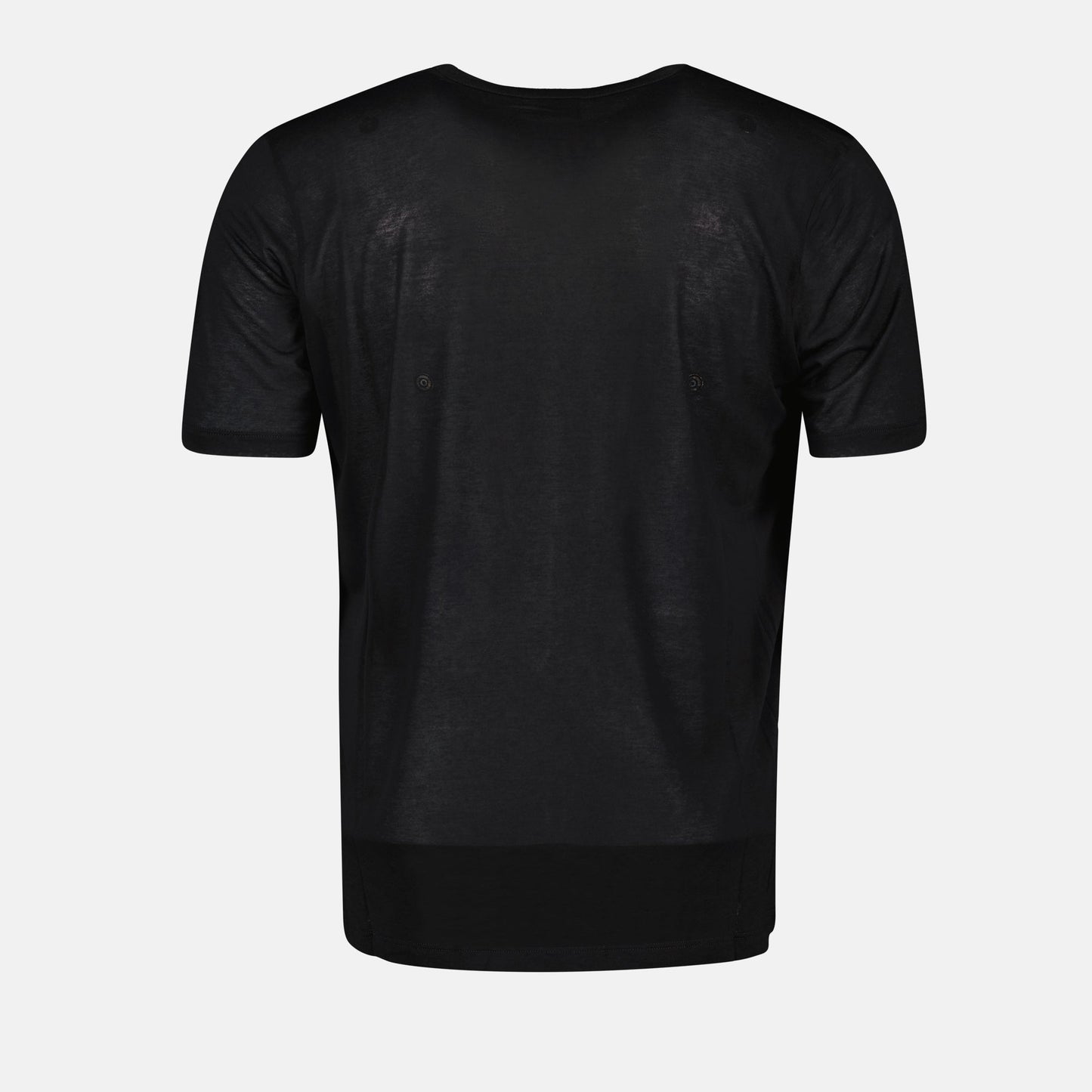 Saint Laurent T-shirt, black viscose T-shirt, luxury T-shirt, Autumn-Winter 2024, designer T-shirt