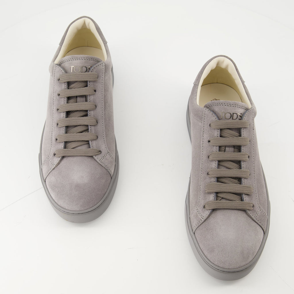 tods grey suede sneakers we in style tods men 15494833275260