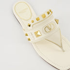 Bild von Plaster Caster Leder Sandalen von Valentino Garavani für Frauen - Saison Frühling-Sommer 2025 - Detailansicht von oben