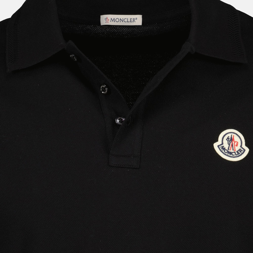 black pique cotton polo moncler men 15381282685308