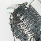 Image of Reversible Blue Flip Bag by Rabanne for Women - Season Spring-Summer 2025 - Detail View 7