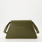 MM6, Khaki Leather Bag, Shoulder Bag, Luxury Accessories, Autumn-Winter 2024