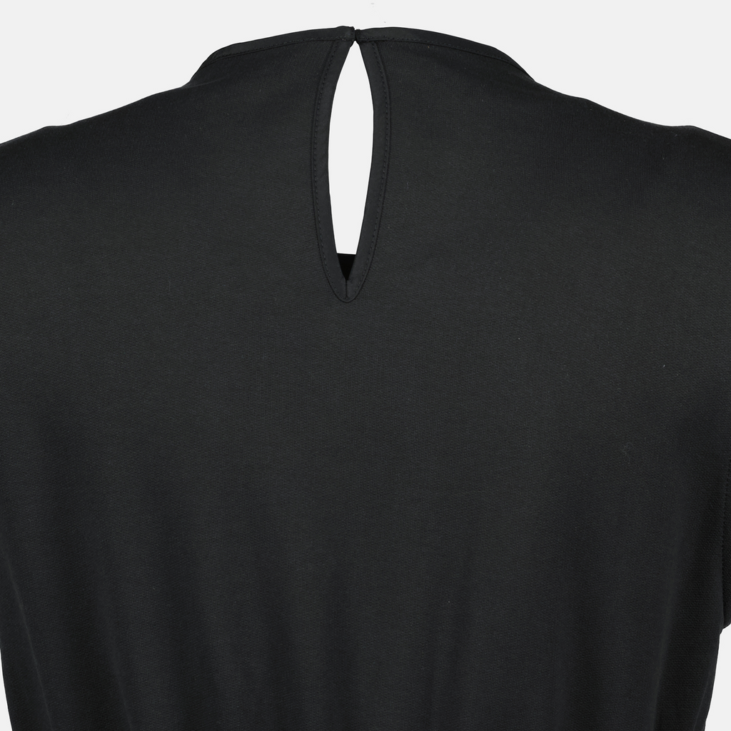 양면 소재 블랙 드레스