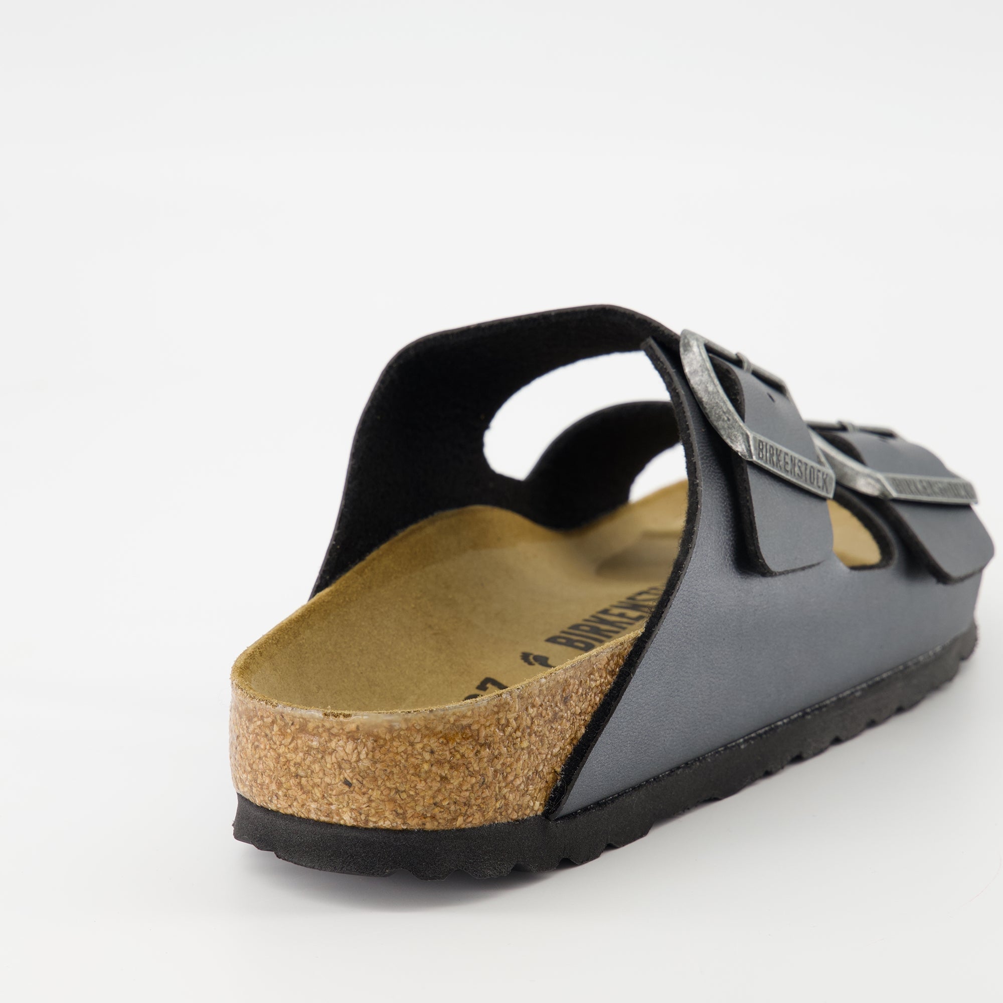 grey sandals, metallic leather sandals, comfortable sandals, adjustable straps, Spring-Summer collection