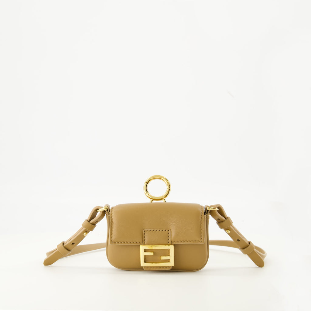 Fendi Baguette Bag, beige handbag, women's accessories, lambskin bag, fashionable shoulder bag