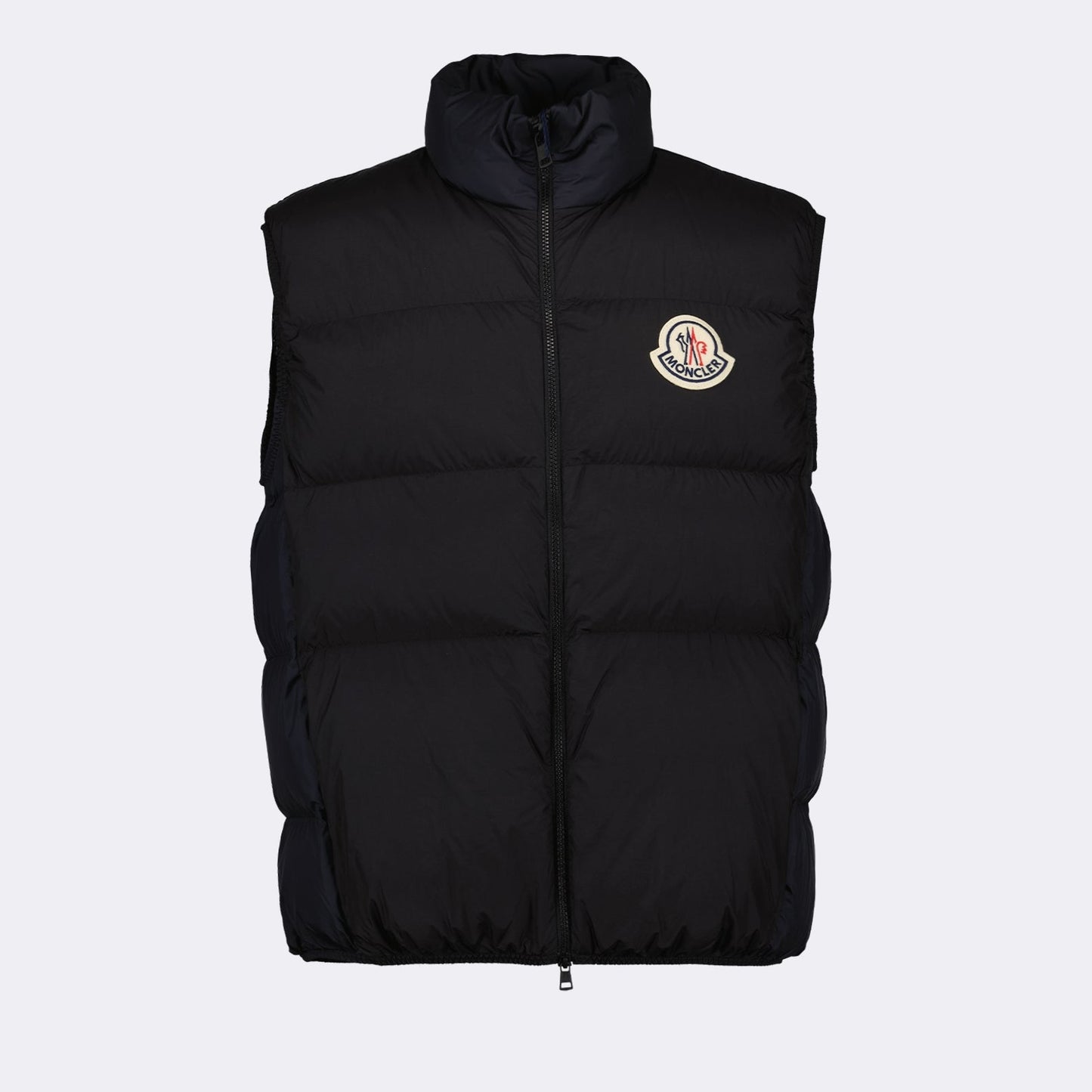 sleeveless jacket, nylon down jacket, grey jacket, Moncler outerwear, luxury men's fashion