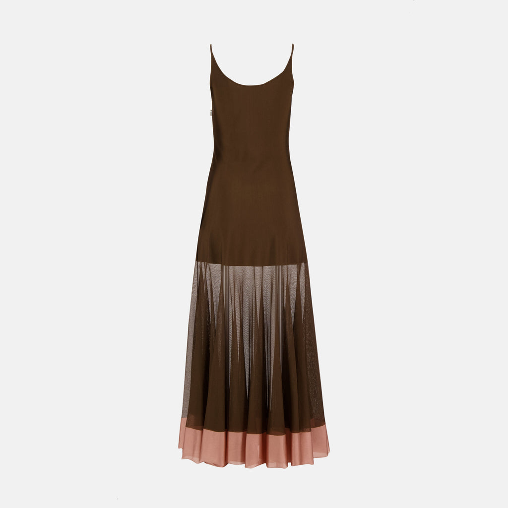 maxi dress, Fendi dress, Spring-Summer 2025, elegant dress, women's fashion