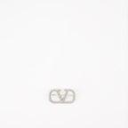 brooch, Vlogo, silver brooch, women's accessories, Swarovski crystals