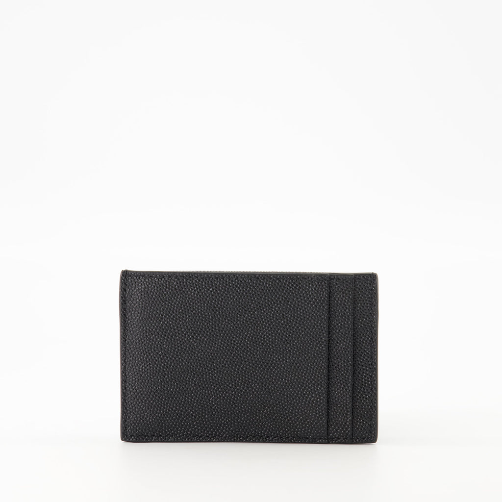 card holder, Saint Laurent, leather accessories, luxury accessories, grained leather