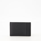 card holder, Saint Laurent, leather accessories, luxury accessories, grained leather