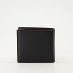 VLogo wallet, textured leather wallet, Valentino accessories, luxury wallet, black leather wallet