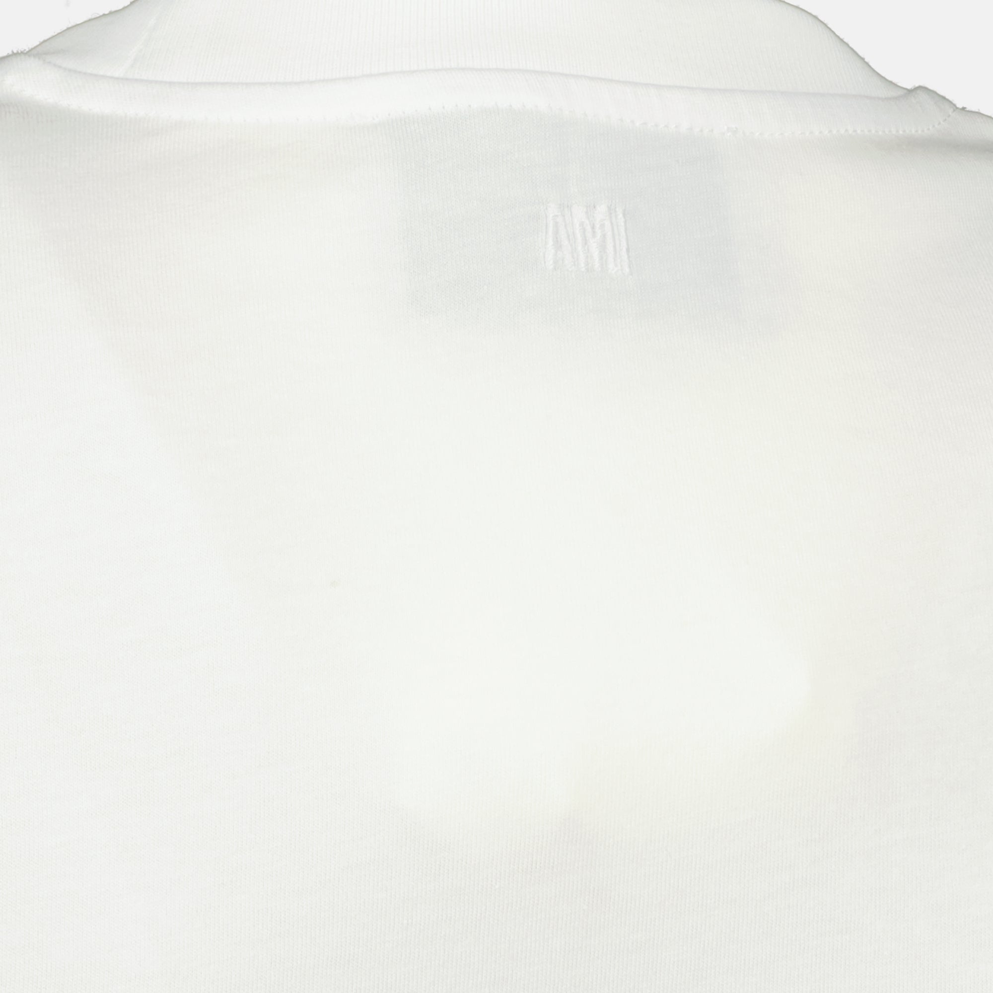 Image of Ami de Coeur White T-Shirt by Ami PARIS for Women - Season Spring-Summer 2026 - Product detail view 3