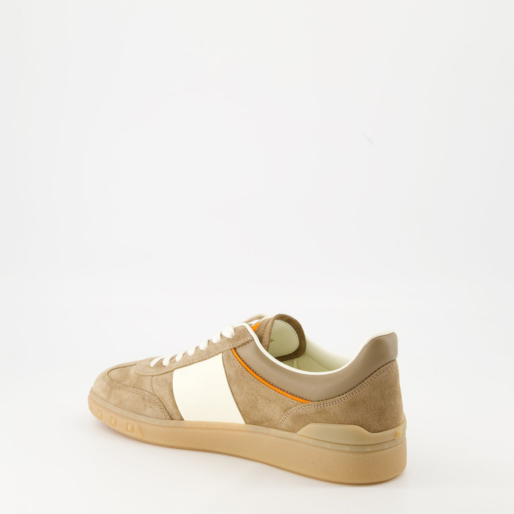 Valentino Garavani Sneakers, UpVillage Sneakers, Luxury Sneakers, Brown Suede Sneakers, Men's Footwear