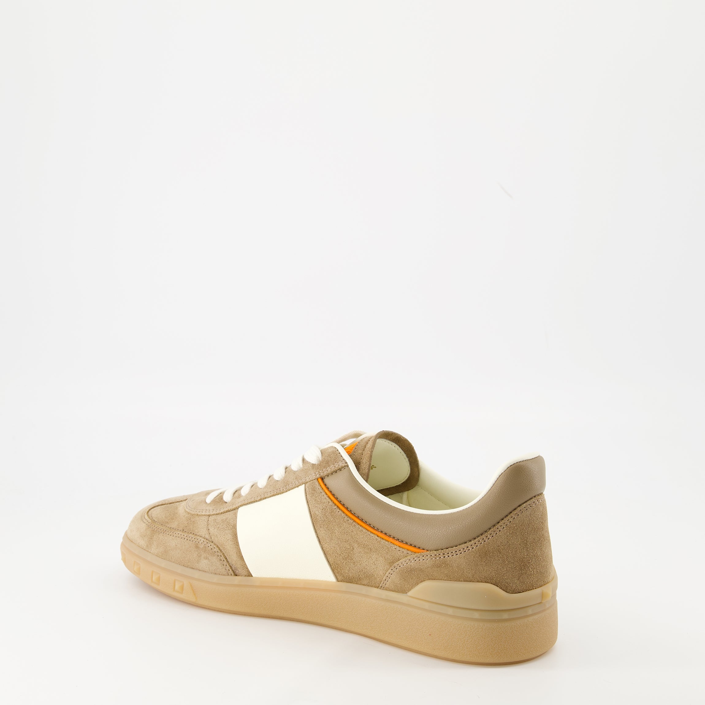 Valentino Garavani Sneakers, UpVillage Sneakers, Luxury Sneakers, Brown Suede Sneakers, Men's Footwear