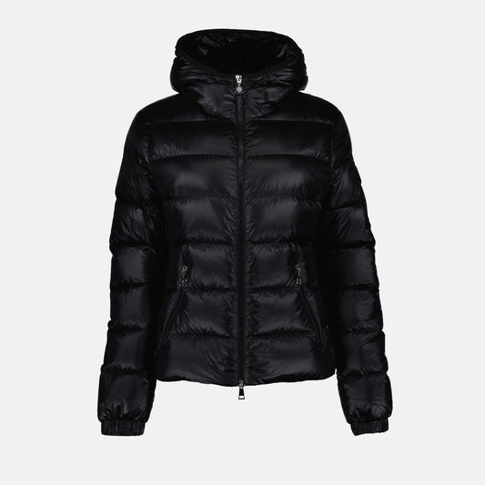 quilted jacket, down jacket, Moncler outerwear, winter fashion, insulated coat