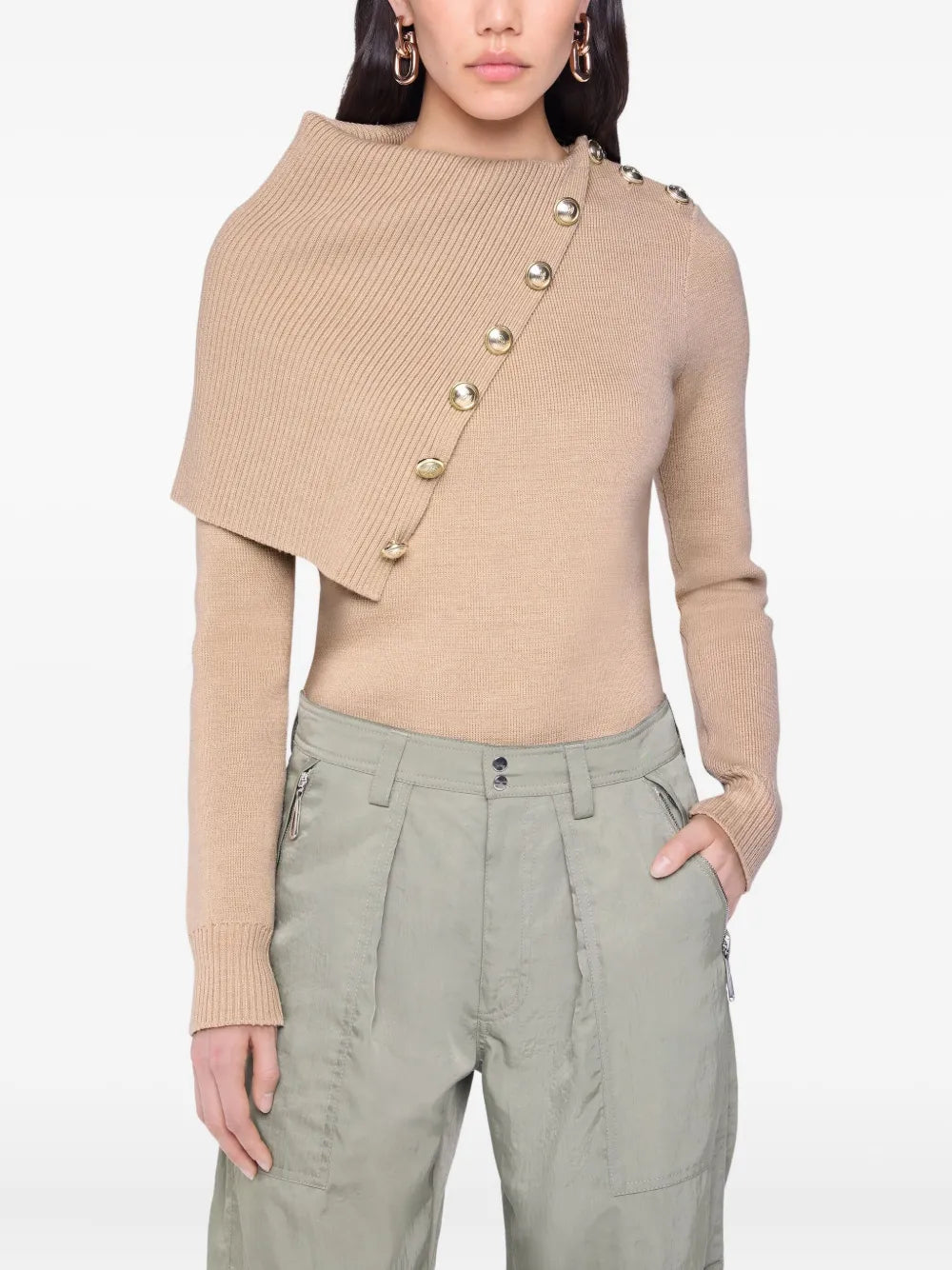 Beige Wool Sweater