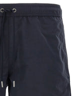 Image of Navy Swim Shorts by Moncler for Men - Season Spring-Summer 2025 - Model view 3