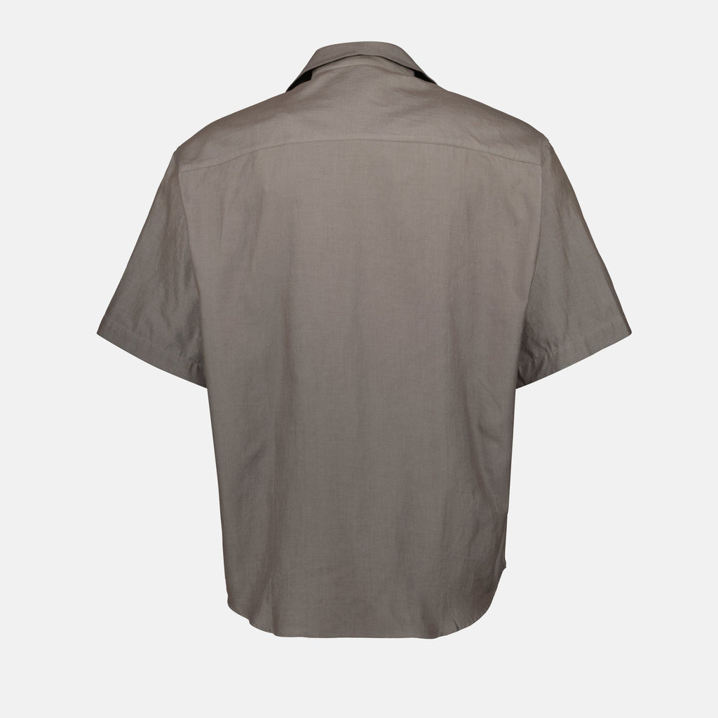 grey shirt, AMI Paris, cotton shirt, summer collection, casual wear