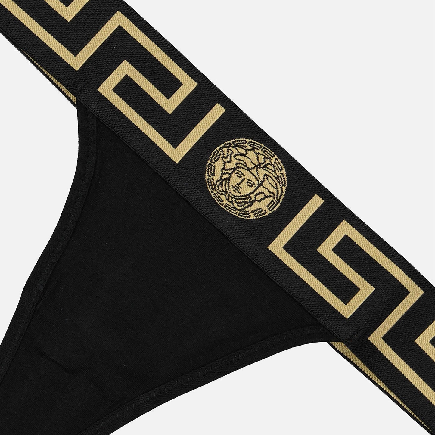 Medusa String, Versace lingerie, elastic waistband, summer collection, premium fabric