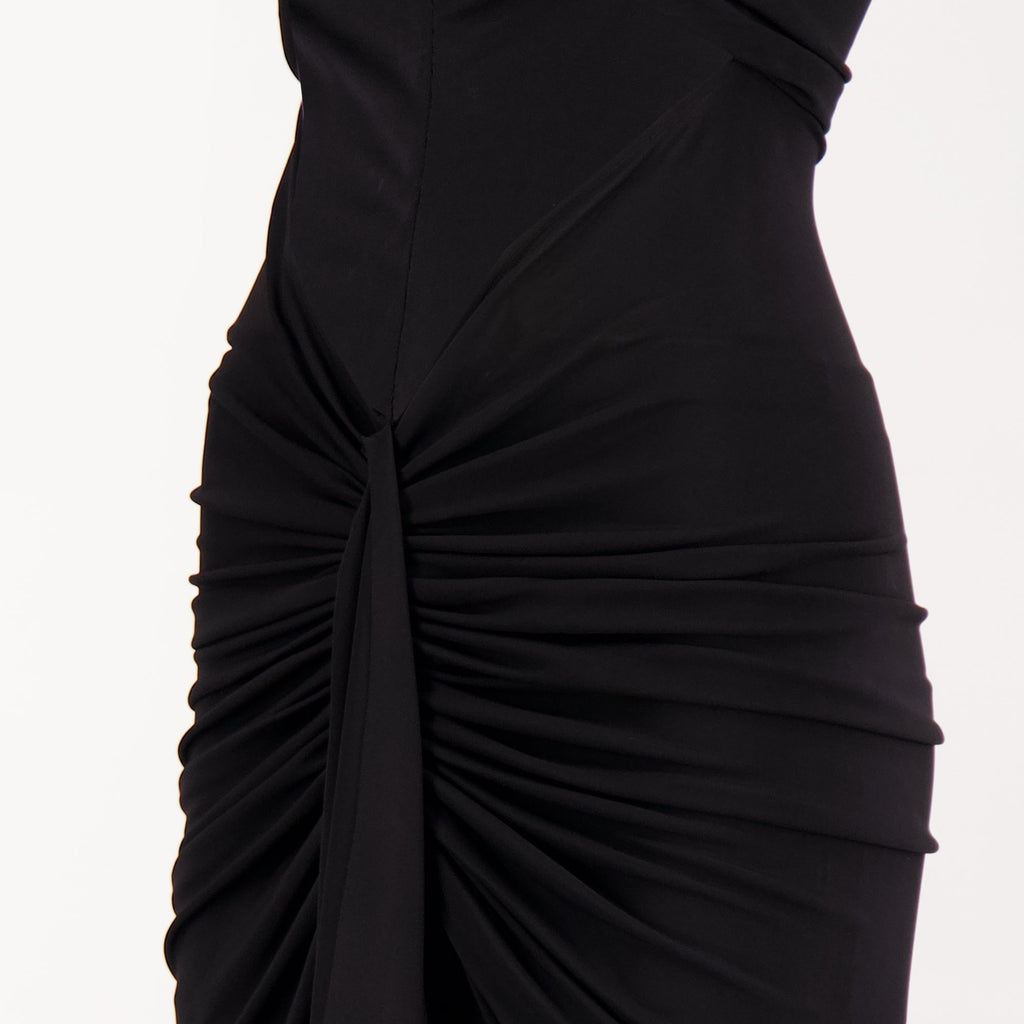 Vivenda dress, Christopher Esber, black dress, Fall-Winter fashion, draped details