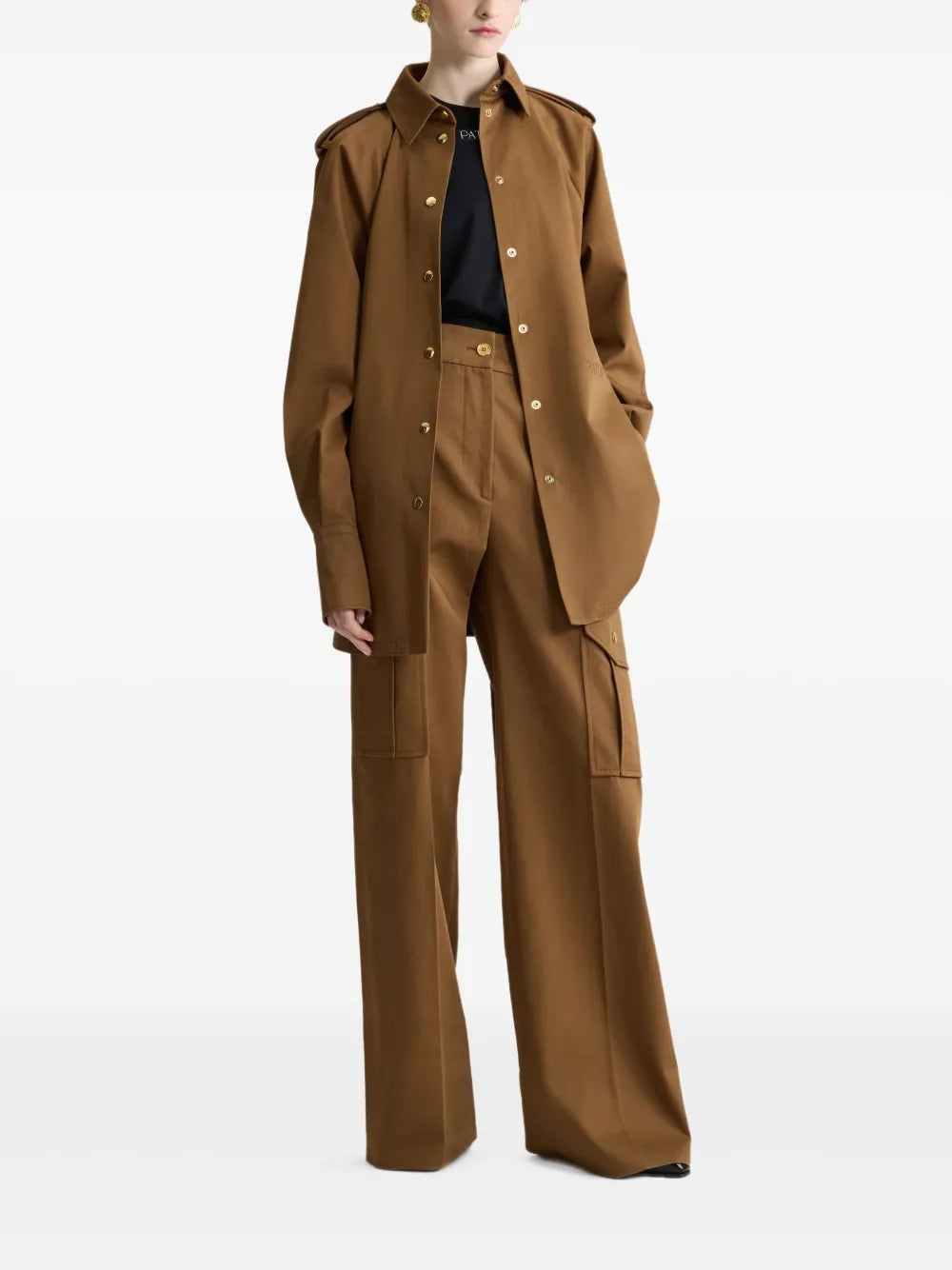 Vestido Camisa Castanho