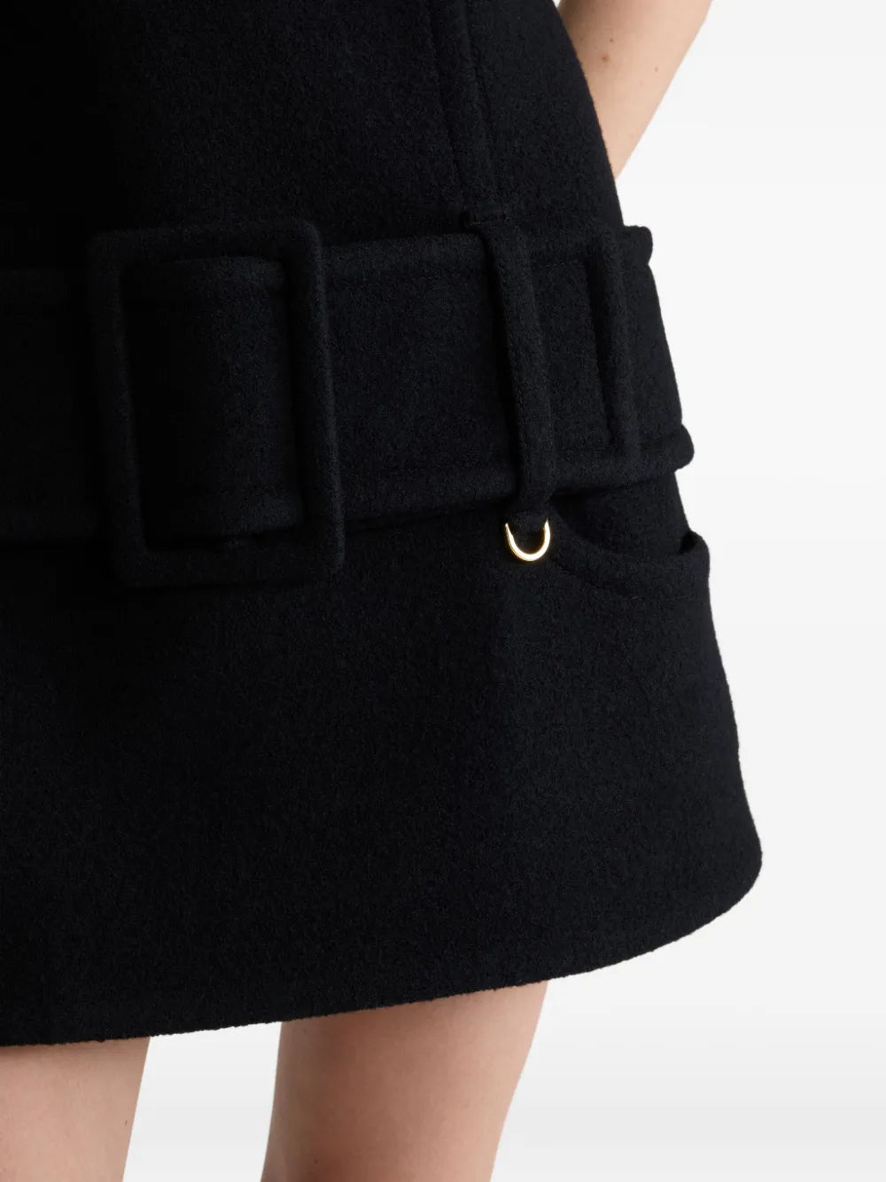 Ärmelloses Woll- und Viskosekleid