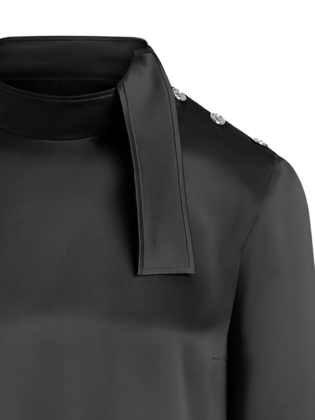 Image of Silk Scarf Neck Top by Patou for Women - Season Autumn-Winter 2025 - Model View 2